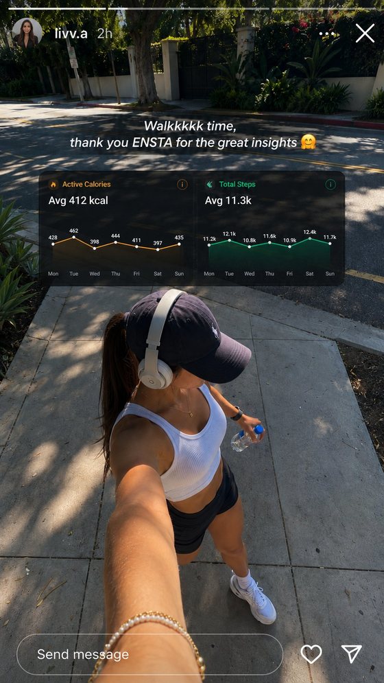 ENSTA user story screenshot 7 — energy, sleep and recovery insights